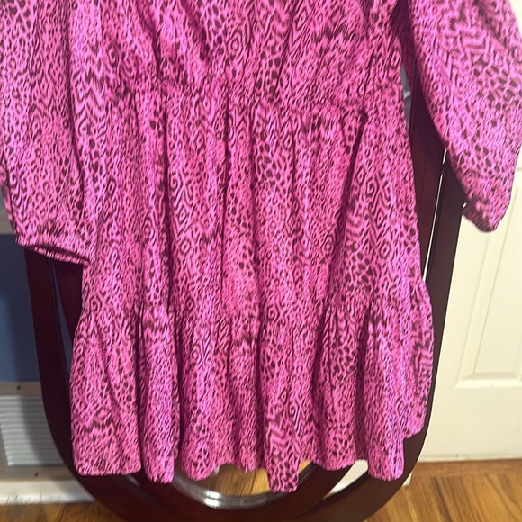 BNWT Lilly Pulitzer Sz 14 Deacon 3/4 sleeve dress - Cerise Pink - Picture 3 of 7
